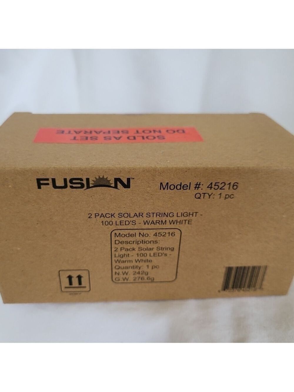Fusion 2 Pack Solar String Light 100 LED's Warm White 45216 - Picture 3 of 7